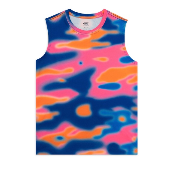 Athletic Works Boys’ Tie Dye Print Muscle Tank Top Size L & XL - Picture 1 of 3